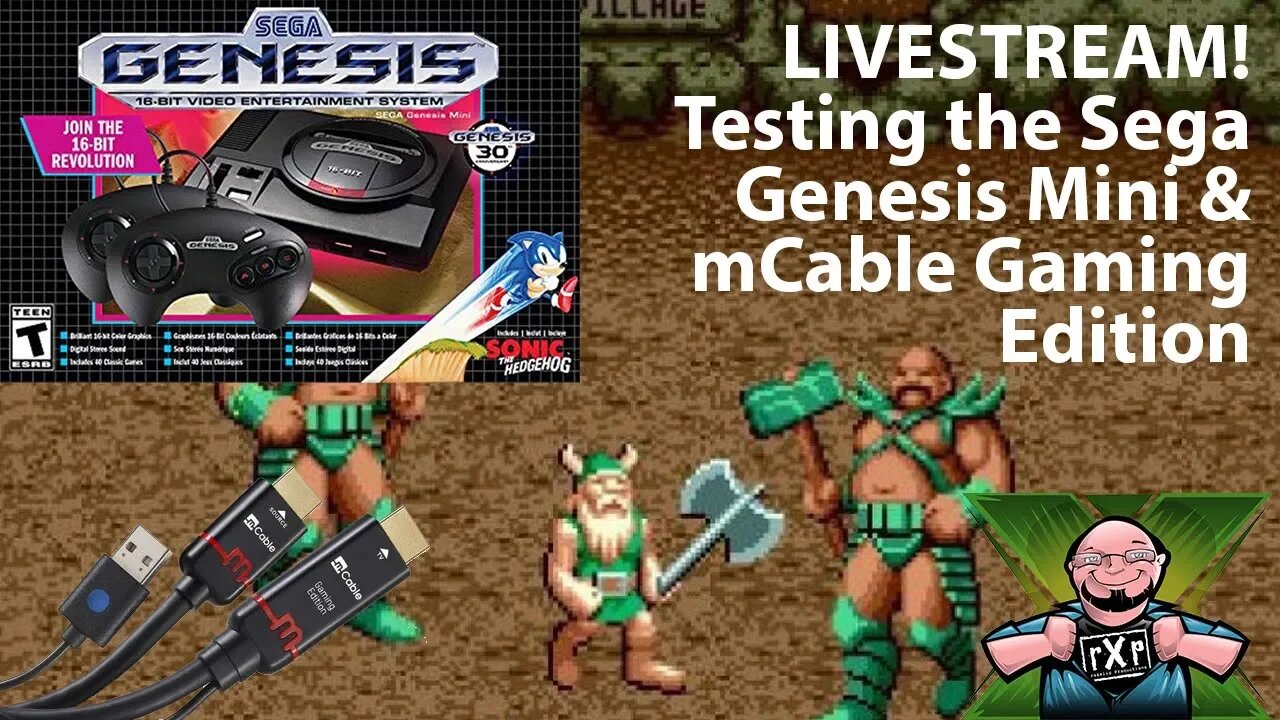 Livestream - Testing out the Genesis Mini, mCable Gaming Edition & Retro-bit 6-button Controller