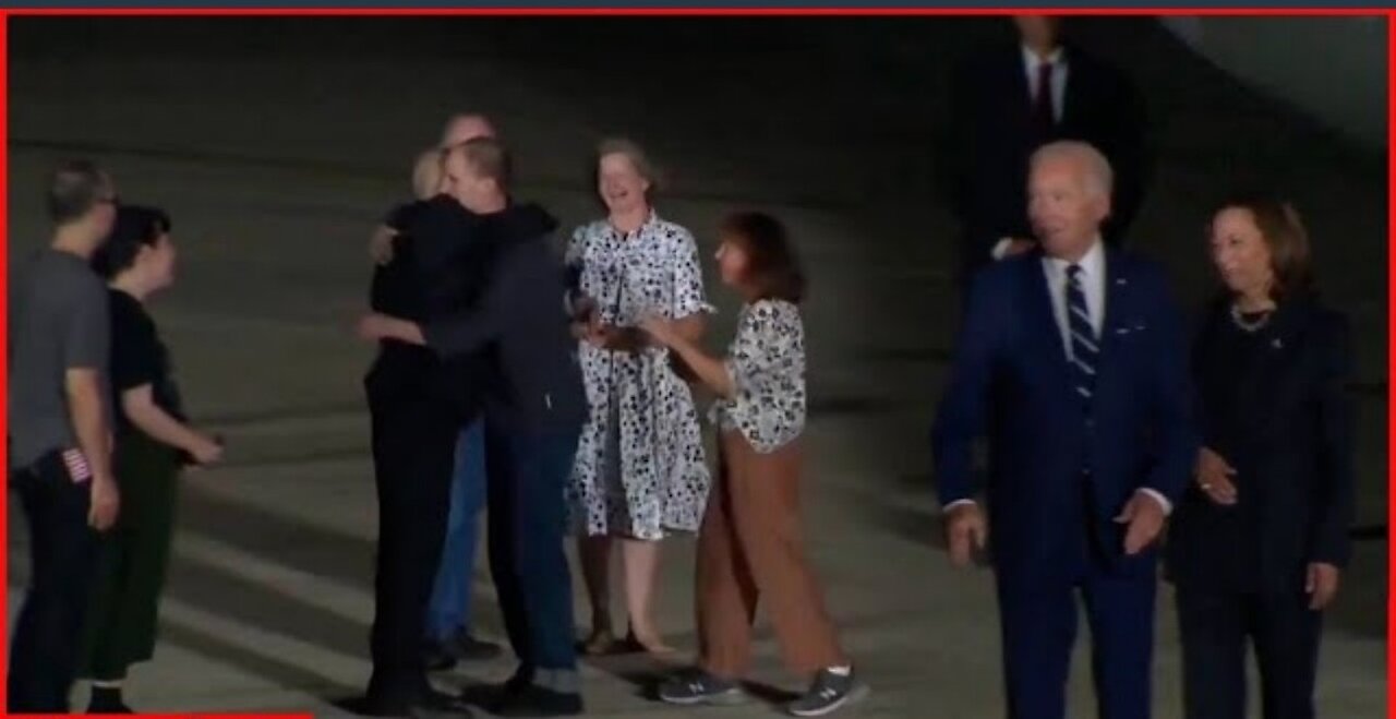 Biden and Putin greet prisoners released after largest prisoner swap between US and Russia