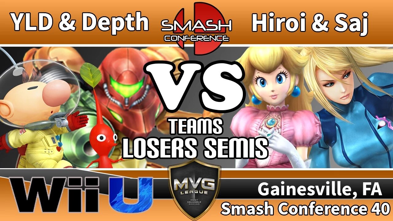 YLD & Depth vs. Hiroi & Saj - Teams SSB4 Losers Semis - Smash Conference 40