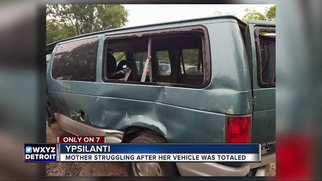 Mother struggling after her vehicle was totaled