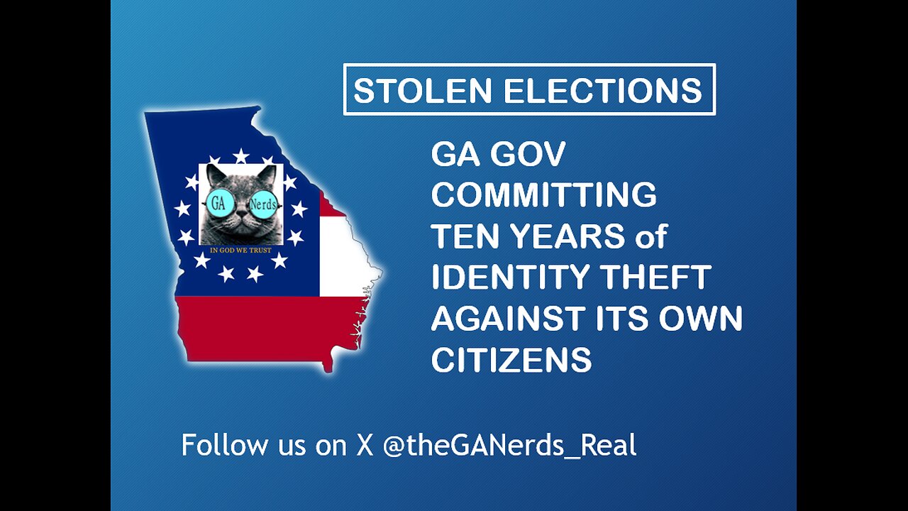 GA Gov Committing Identity Theft for Ten Years on One Citizen Hall County