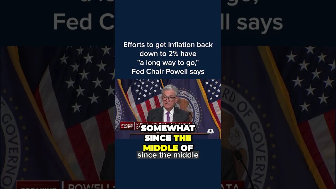 Efforts to get inflation back to 2% have 'a long way to go,' Fed Chair Powell says