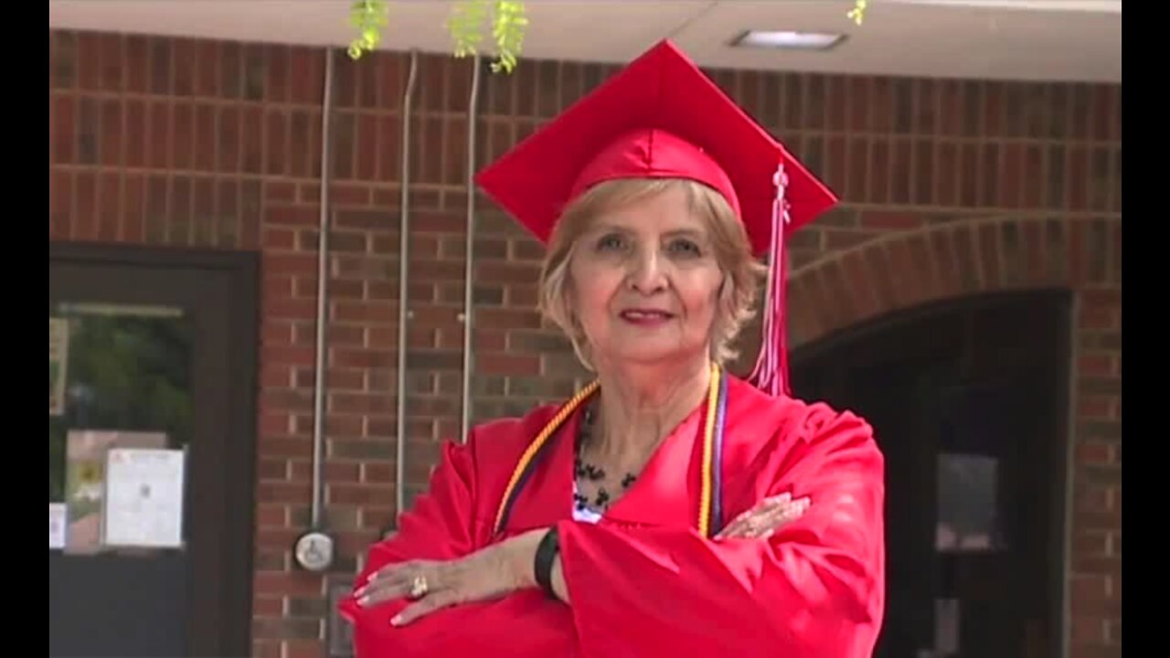 The journey to her cap and gown: Hermelinda Sporea graduates high school at 70-years-old