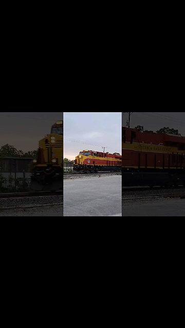 Florida East Coast Railway FEC-202 at South Daytona Florida Mar. 25 2023 #railfanrob #fec202