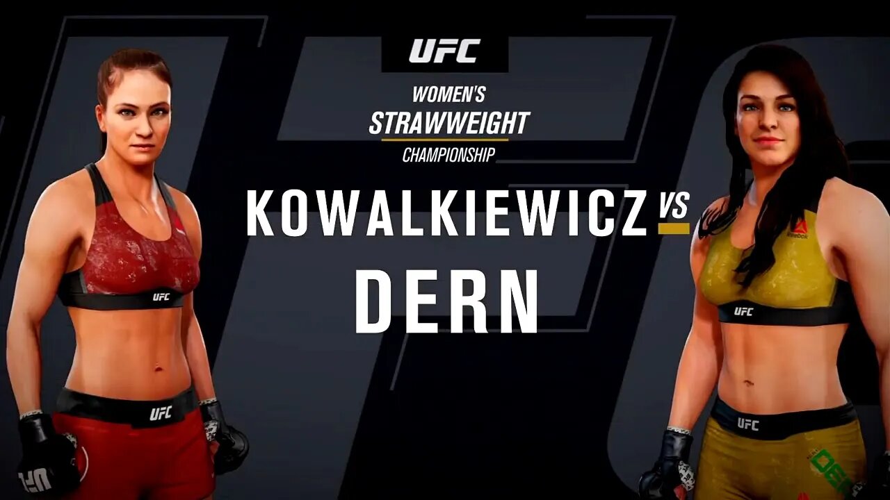 EA Sports UFC 3 Gameplay Mackenzie Dern vs Karolina Kowalkiewicz