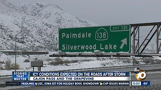 Major roadways shut down due to SoCal storm