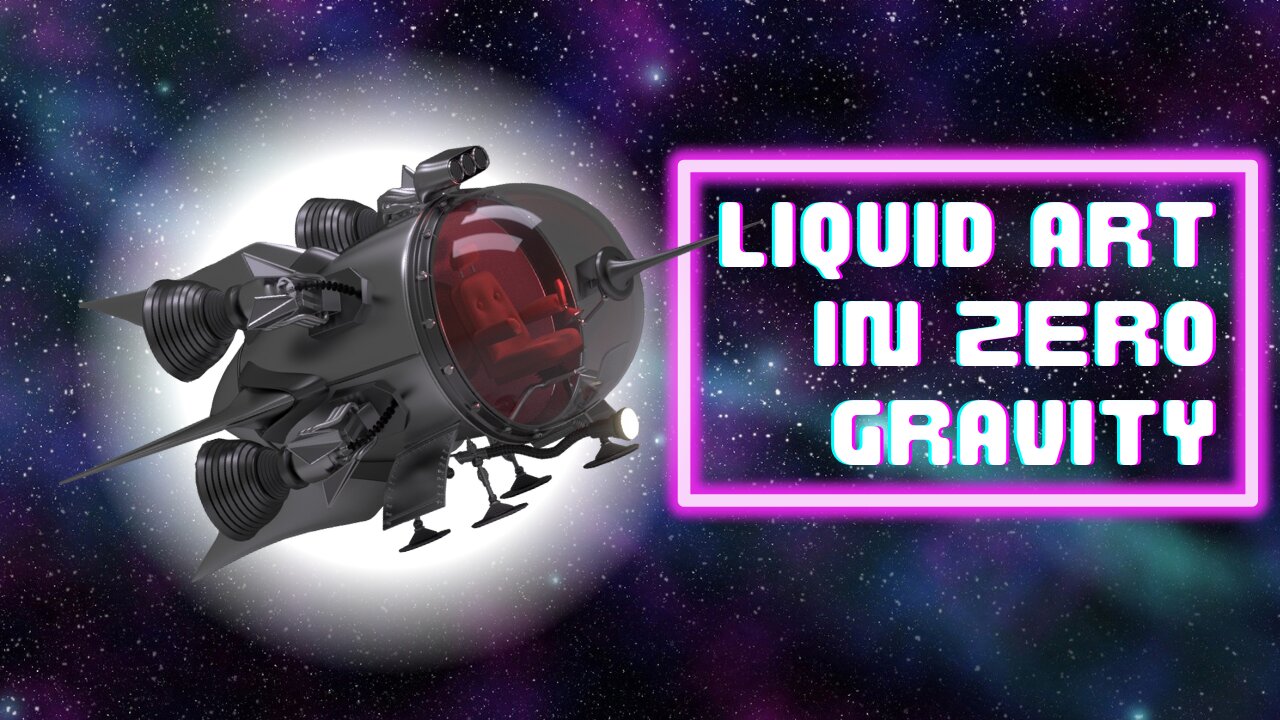 "Space's Mesmerizing Display: 4K Video of Colorful Liquid in Zero Gravity"