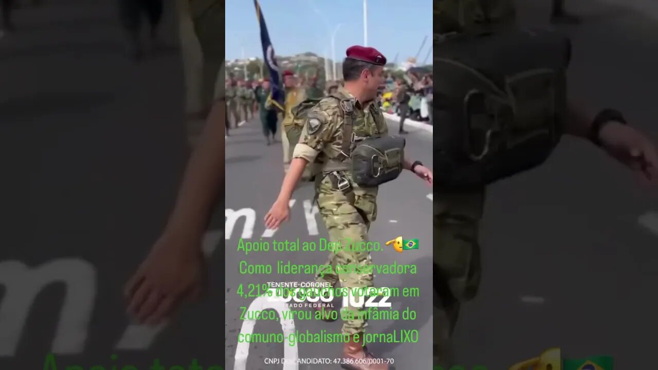 🕊 Paz sem voz não é paz, é medo! 😰Comuno-globalismo ataca Ten Cel Zucco, deputado + votado do RS.