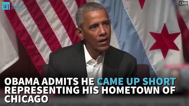 Obama Admits He Came Up Short Representing His Hometown of Chicago