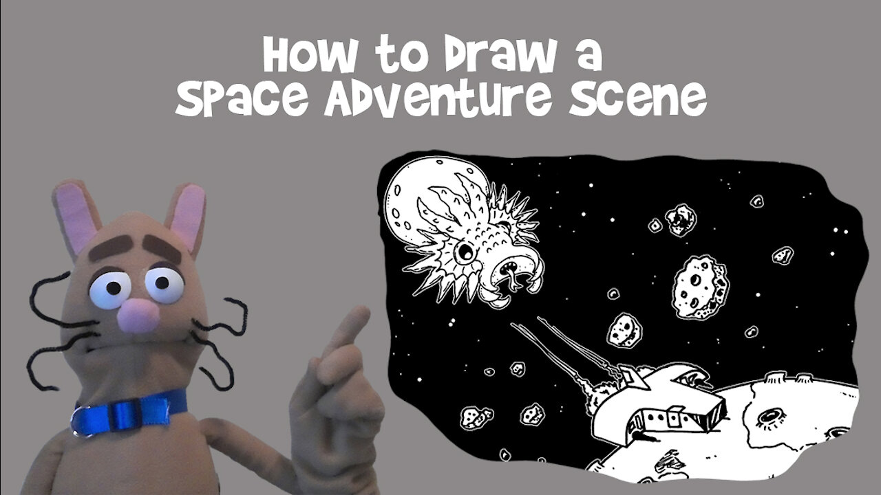 How to Draw a Space Adventure Scene