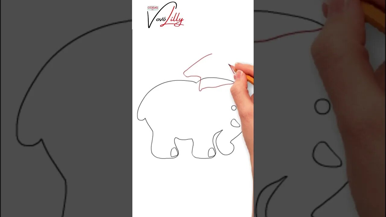 COMO DESENHAR UM ELEFANTE NOEL . PASSO A PASSO. MUITO FÁCIL