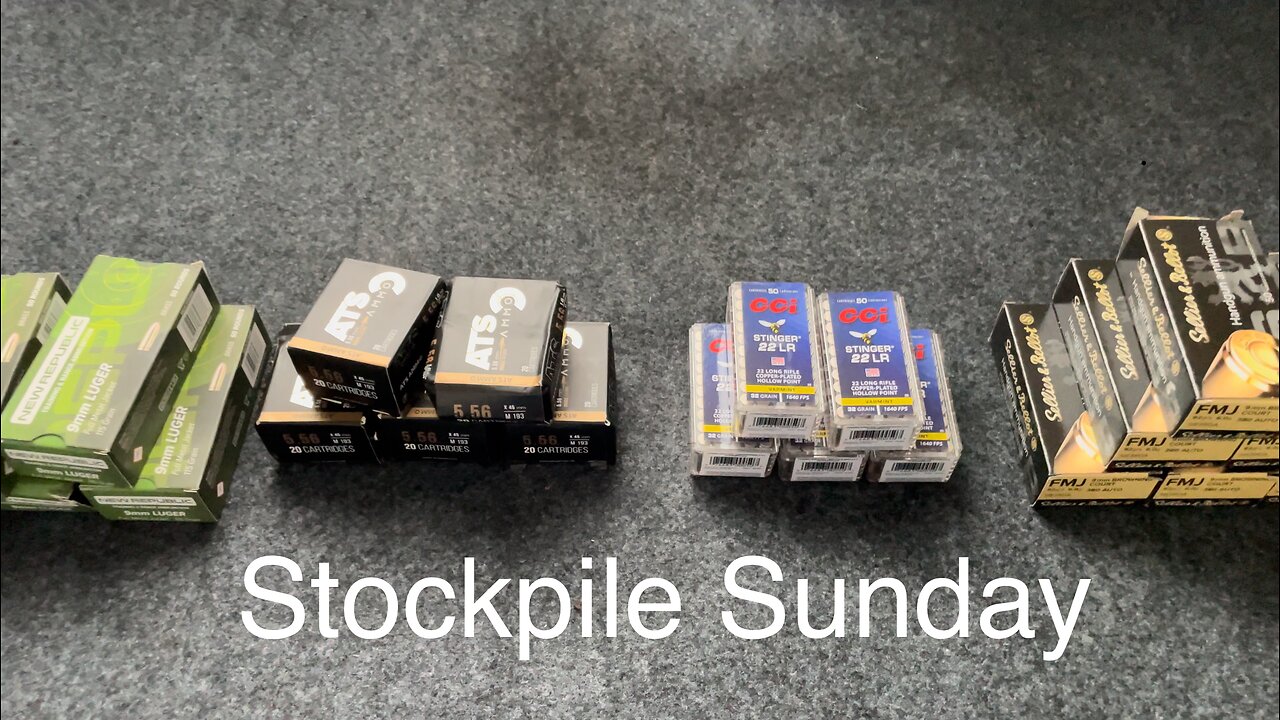 Stockpile Sunday- replenishing ammo from recent range trips