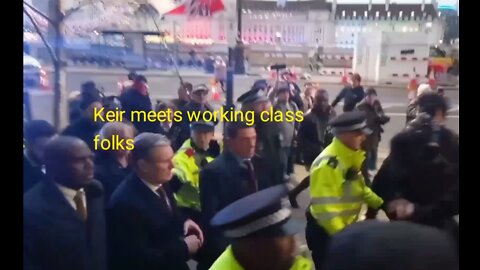 Keir Starmer mobbed but UK Freedom Convoy supporters