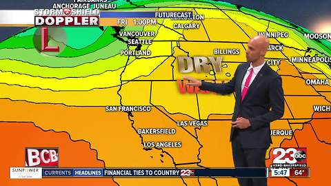 A cold front is on the way! We head into the 80's for the weekend!