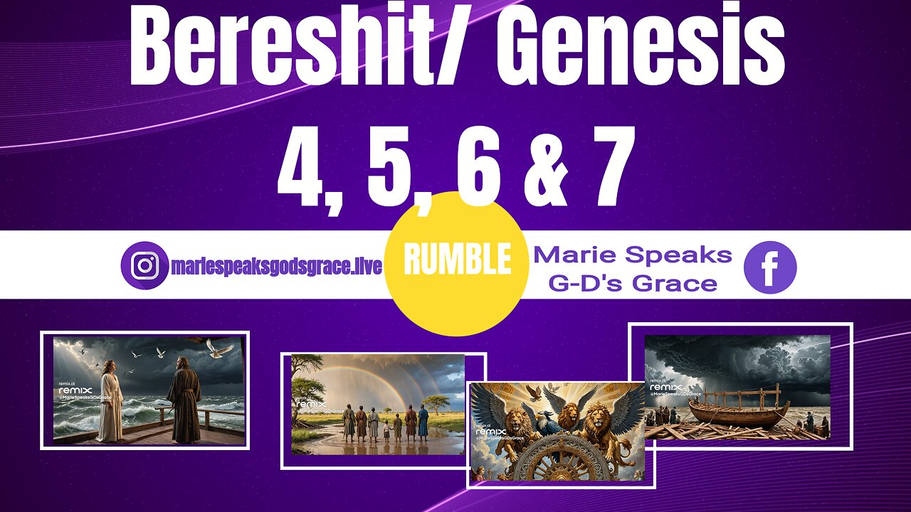 Part 3: Bereshit Genesis ch 4,5,6 and maybe 7