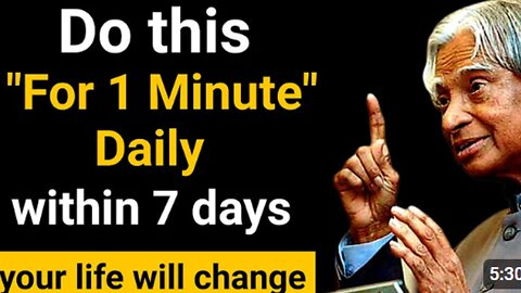 Do this for 1 minutes within 7 days your life will change