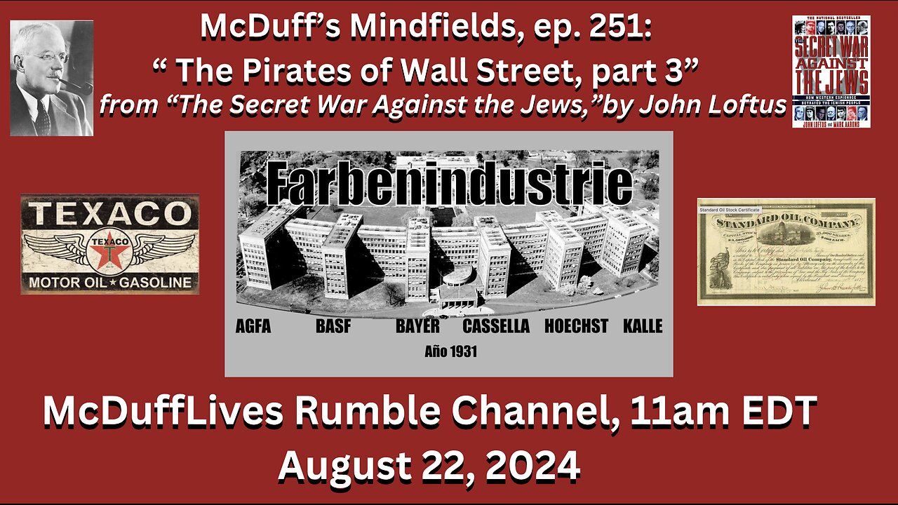 McDuff's Mindfields, ep. 251: "The Pirates of Wall Street, part 3" August 22, 2024