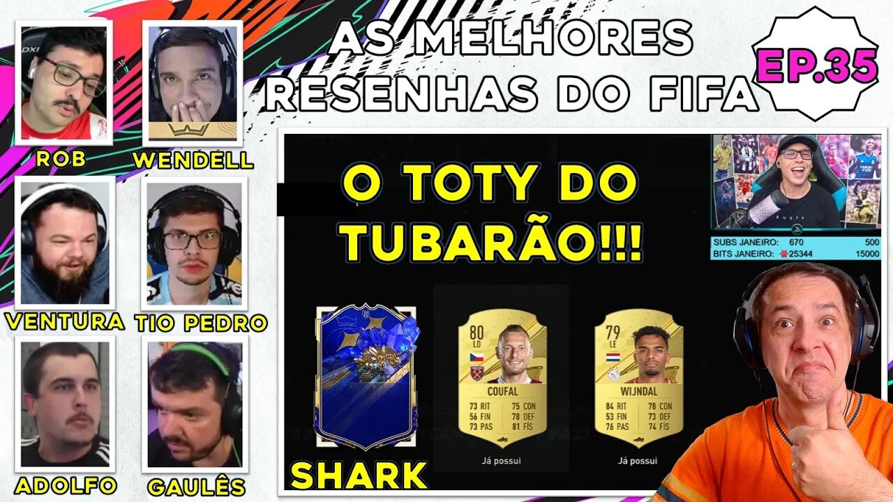 SHARK PEGOU UM TOTY!!! BRIT, ROB, LIZE, ADOLFO, THATA, ETC: MELHORES RESENHAS DO FIFA 23 - Ep.35