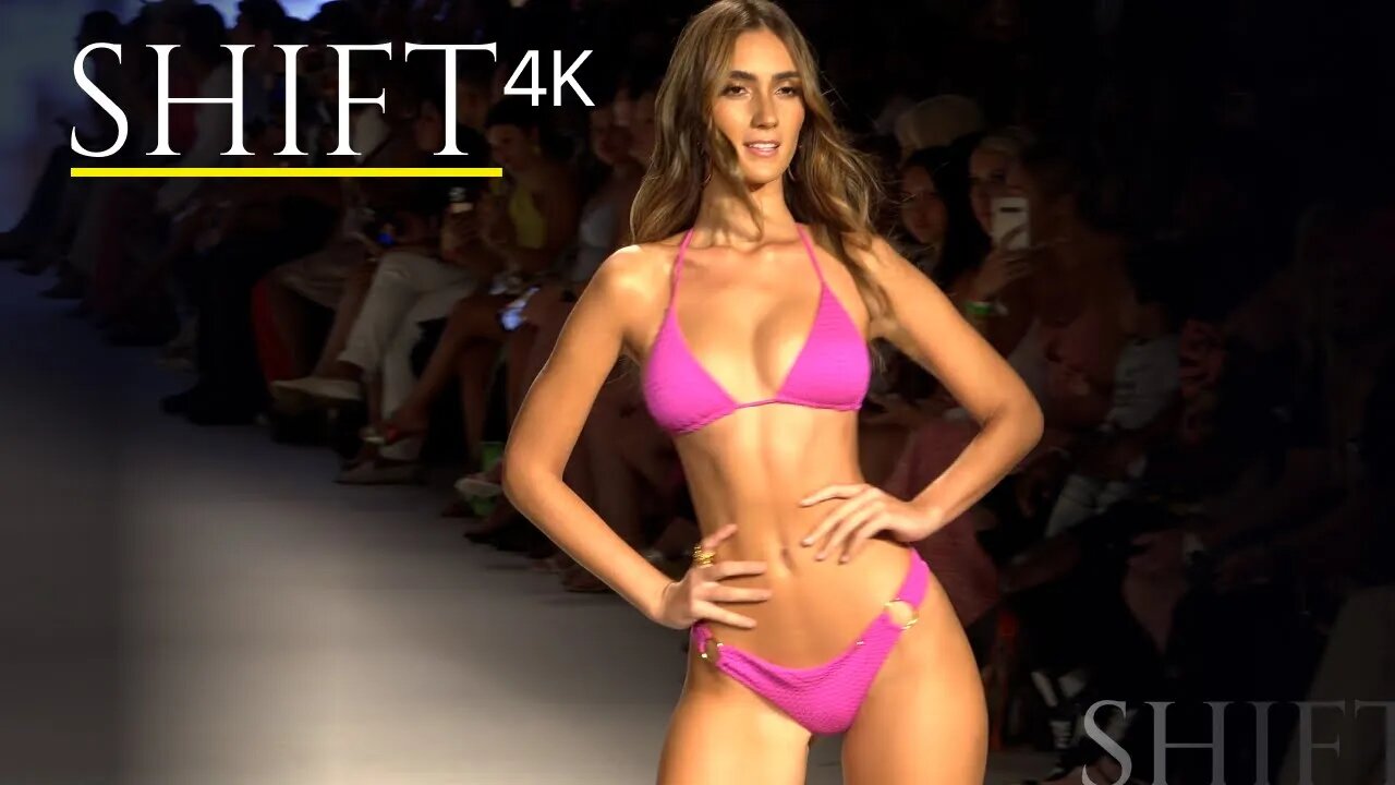 PRISCILLA RICART PINK BIKINI in slow motion 4K / LULI FAMA 2022 Swimwear collection