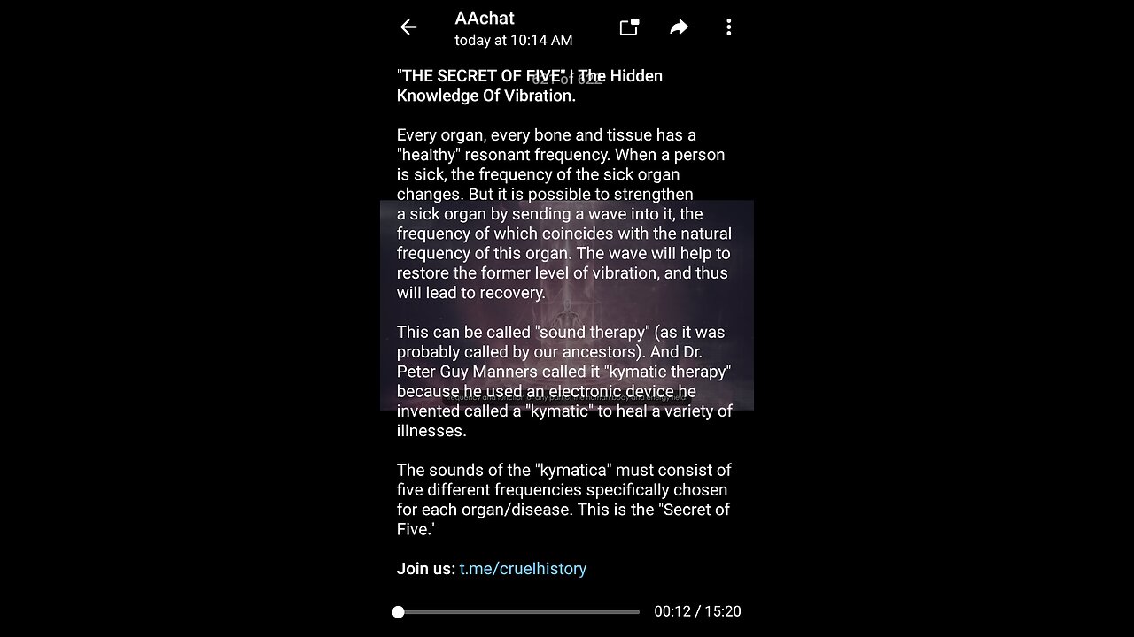 Documentary: Secret Hidden Vibrations