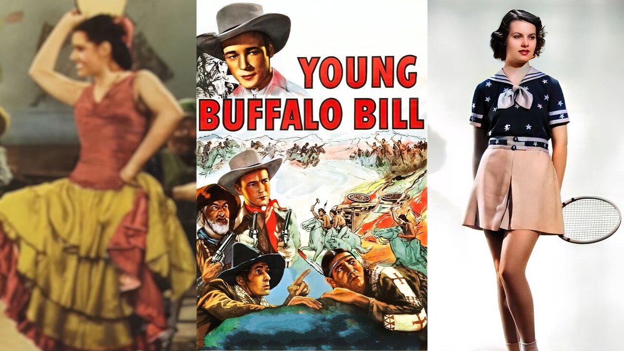 YOUNG BUFFALO BILL (1940) Roy Rogers, George 'Gabby' Hayes & Pauline Moore | Drama, Western | B&W