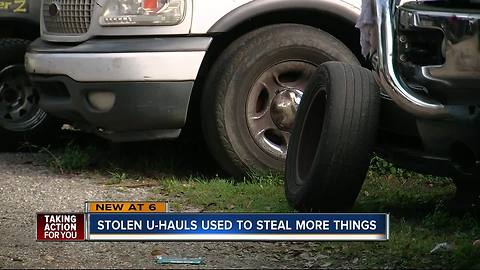 Stolen U-Hauls used to steal more things in Hillsborough County