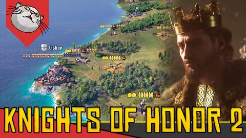 Seja REI PORTUGÊS na Fusão de Paradox Game+Total War - Knights of Honor 2 Sovereign [ Gameplay PTBR]