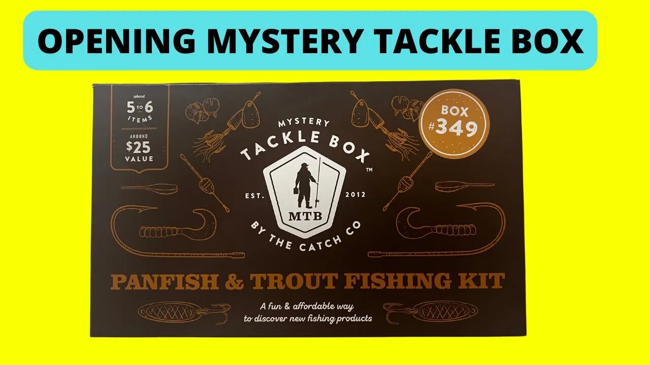 Opening Mystery Tackle Box By The Catch Co