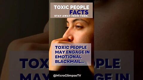 Toxic People Facts: Emotional Blackmail #facts #socialmedia #youtubeshorts