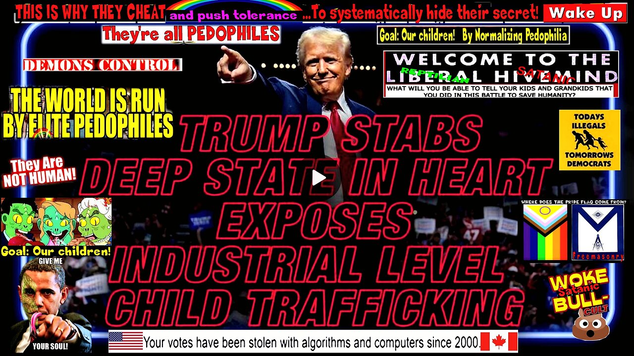 BOMBSHELL VIDEO: Trump Stabs Deep State In The Heart Exposes Industrial Level Child Trafficking