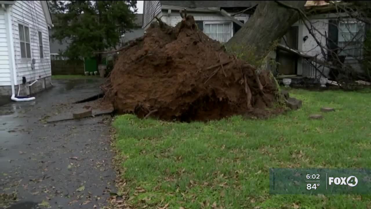 Southern tornado damage