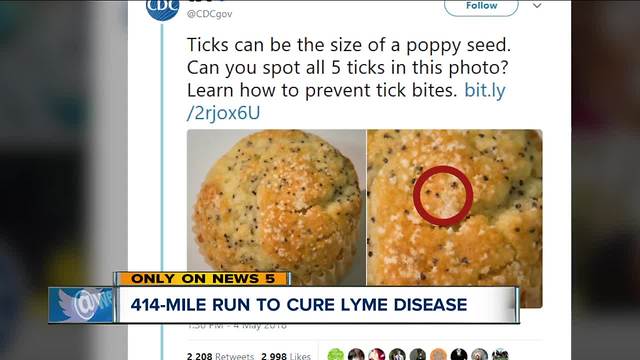 Westlake man running to D.C. for Lyme Disease