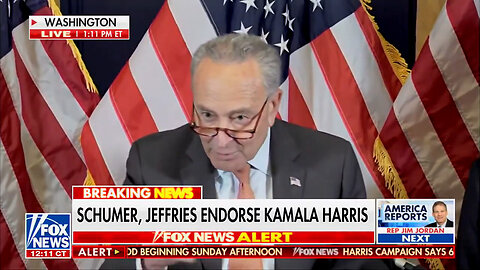 'Please Clap': Chuck Schumer Has Jeb Bush Moment Trying To Push Kamala And It's Gold Jerry, GOLD