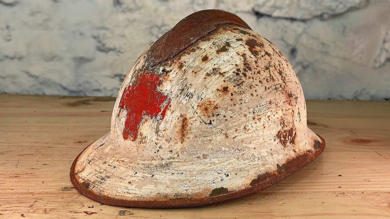 1930s Rusted Helmet Restoration