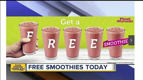 Get a free smoothie from Planet Smoothie in honor of National Smoothie Day