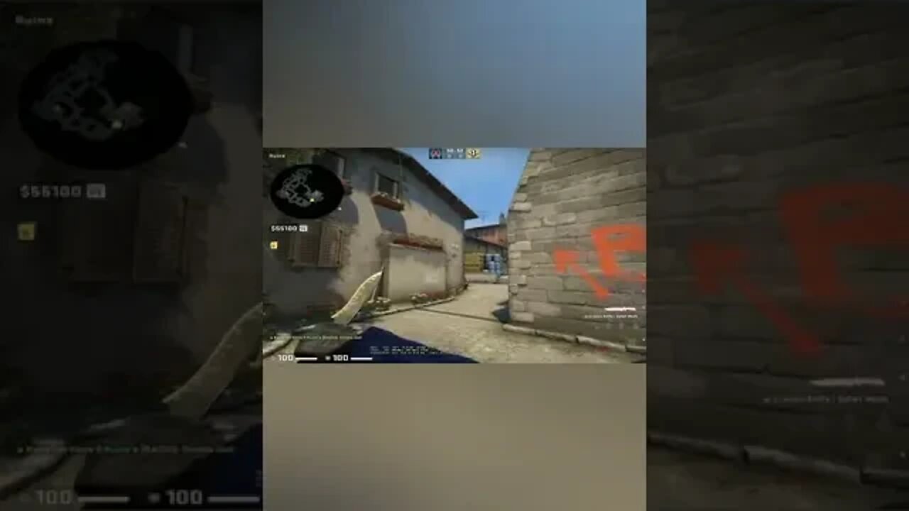 CSGO - Retake smoke from CT to banana Inferno