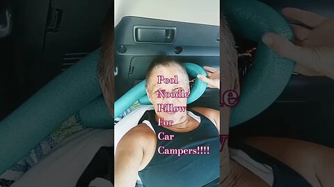 #livinginmycar #mobiledweller #carcamping #minimalist #poolnoodle #clever #hobolife