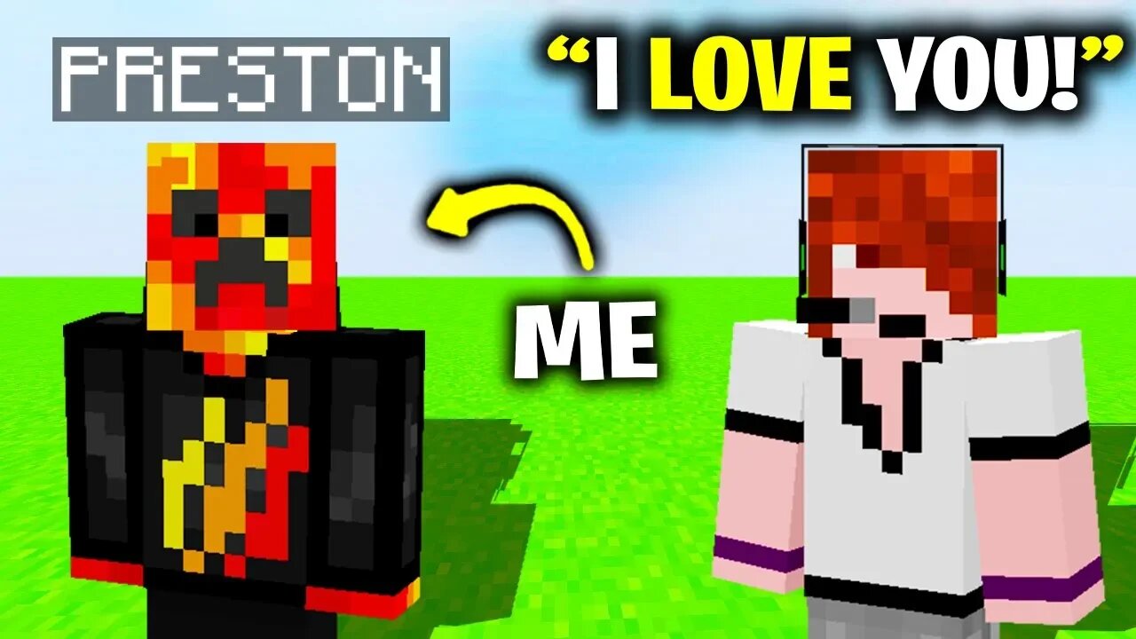 I Pretended To Be Preston In Minecraft (PrestonPlayz)