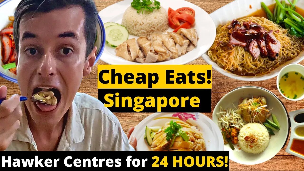 Eating in Hawker Centres for 24 hours (Singapore 🇸🇬)