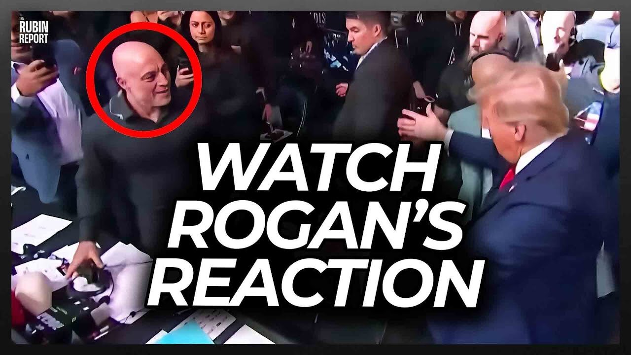 Crowd Roared for Joe Rogan’s Response to Trump Hugging Him at UFC Event