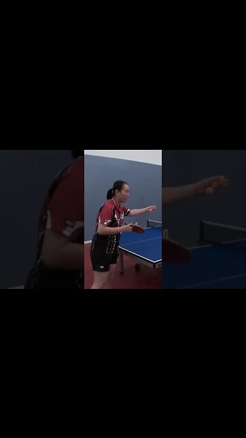 Table Tennis Doubles Serving Rule - Olympic Silver Medalist Gao Jun #shorts