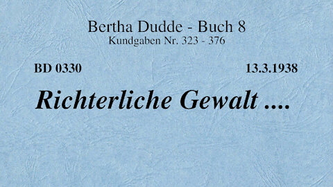 BD 0330 - RICHTERLICHE GEWALT ....