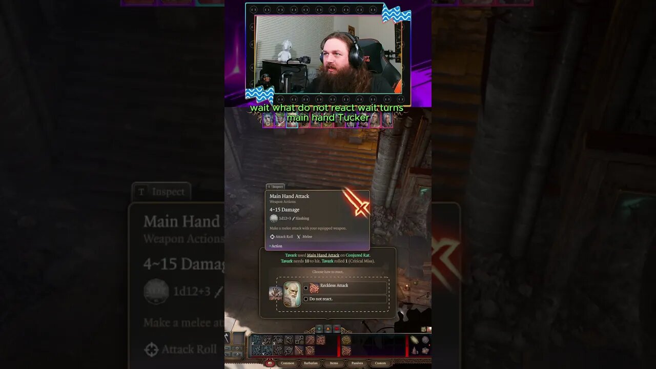 Rat #reaction #baldursgate3 #baldursgate #rpg #multiplayer #coop #gaming #fypシ #trending #fyp