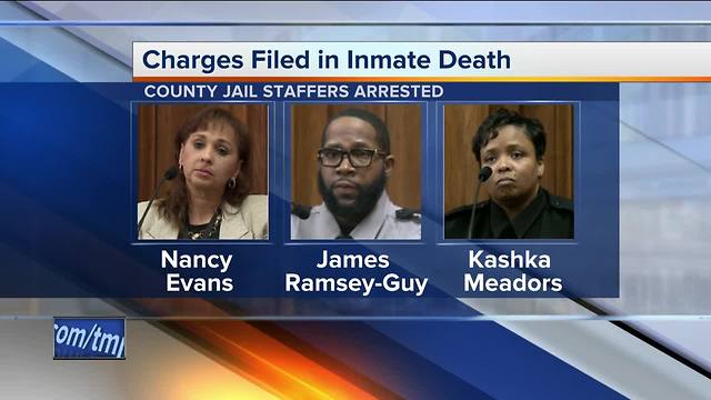 Three Milwaukee County jail staff members charged in dehydration death of inmate Terrill Thomas