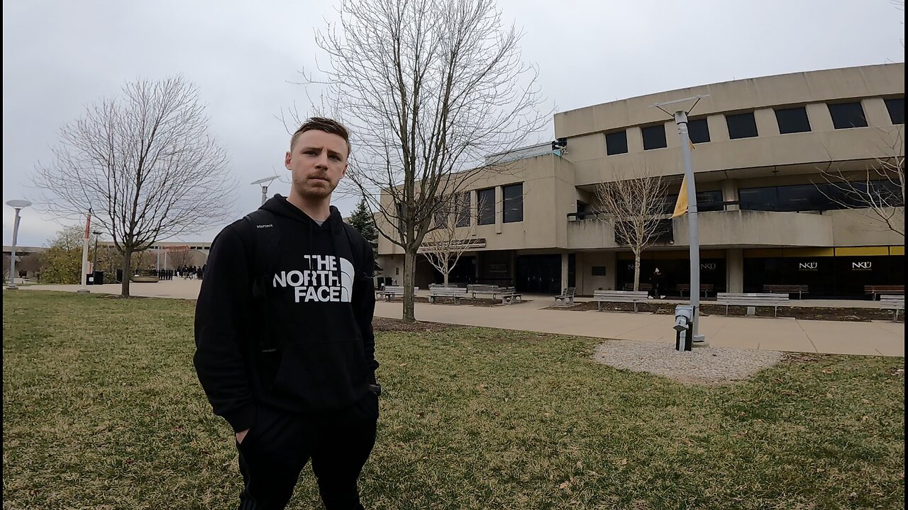 NKU: Last Day of Classes Before Spring Break, Born Again Student Encourages Me, Exhorting Another Christian Student to Holiness, Preaching In The Hail & Rain