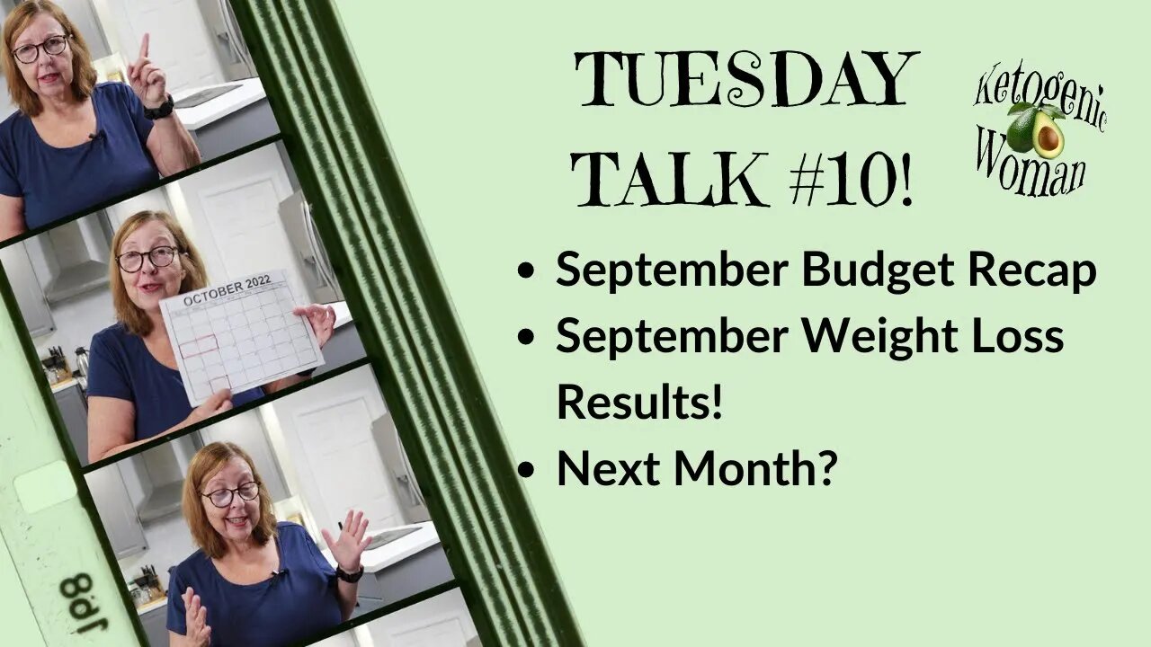 Tuesday Talk | Sep Weight Loss Results | Budget Recap and Average Daily Cost of Clean Ketovore!