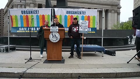 The Workers Memorial Day Foley Square 2023 hosted by @NYCOSH @CentralLaborNYC