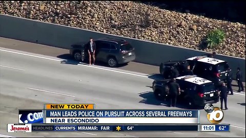 Man leads CHP on chase in North County