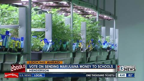 Vote on sending pot money to schools