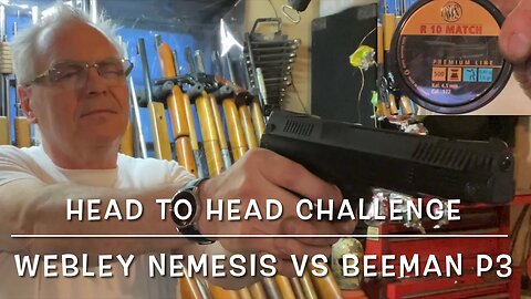 Head to head challenge Webley Nemesis vs Beeman p3 high end single strokes RWS R-10 match pellets